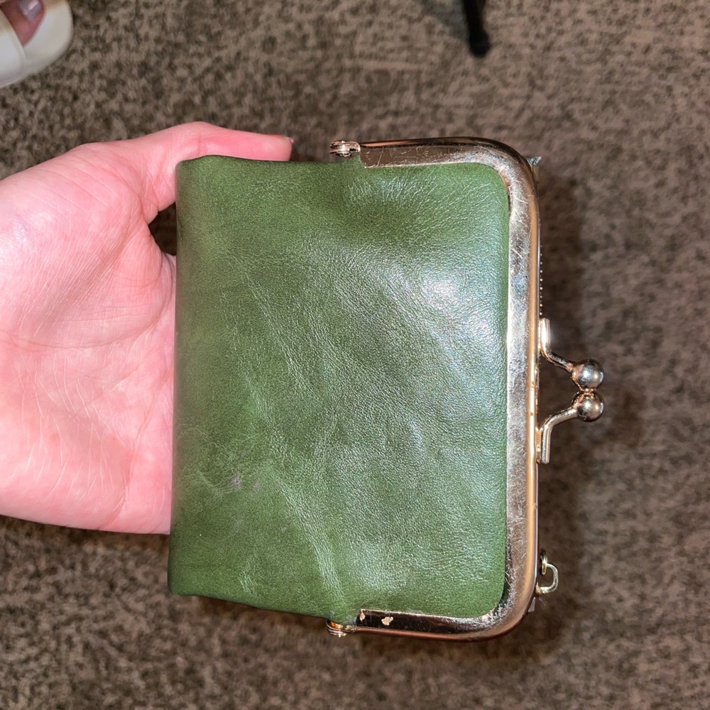 Green Leather Women's Wallet